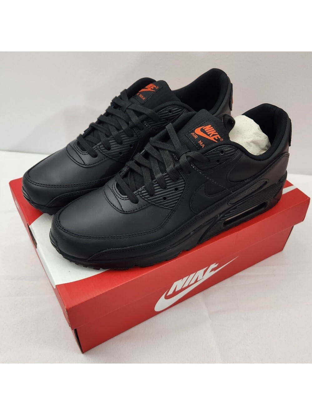 New Nike Air Max 90 Men's 13 Black Black Shoes